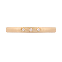 Tomorrow Promise Ring Three Diamond - 14k Gold with Three Diamonds