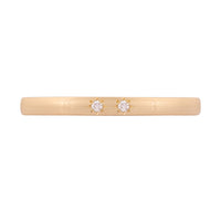 Tomorrow Promise Ring Two Diamond - 14k Gold with Two Diamonds