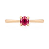 Darling 0.5ct Ruby Engagement Ring - 14k Gold Polished Band