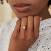 Darling 0.5ct Lab-Grown Diamond Engagement Ring - 14k White Gold Twig Band