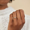 Darling 0.5ct Grey Diamond Engagement Ring - 14k Gold Polished Band