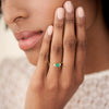 Love is All 0.5ct Emerald Engagement Ring - 14k Gold Twig Band