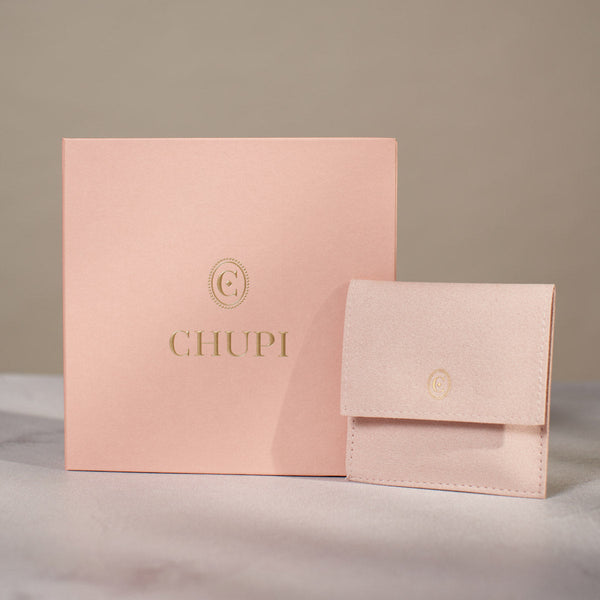 On-body shot of Chupi - Luxurious Packaging