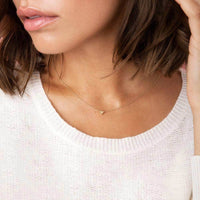 On-body shot of You Are My Heart Necklace - 14k Gold