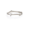 Promise Me - 14k White Gold Twig Band Diamond Ring