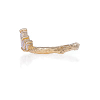 On-body shot of Crown of Hope - 14k Gold Marquise Lab-Grown Diamond Ring