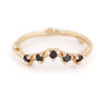 Thumbnail of Crown of Sky Black Diamond Ring - 14k Gold Twig Band - Video cover
