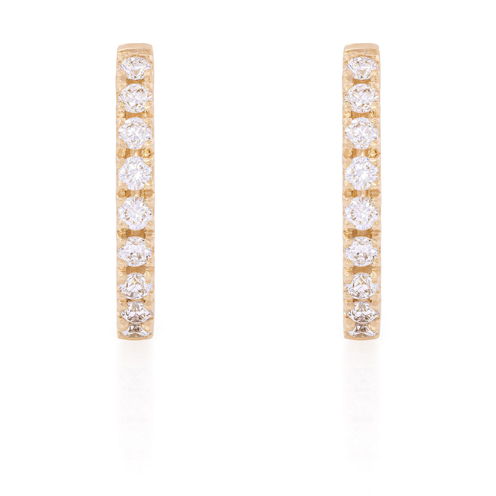 Today Classic Diamond Eternity Huggies - 14k Gold Earrings