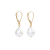 Teardrop Pearl Earrings - 14k Gold