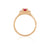 Love is All 0.5ct Ruby and Classic Engagement Ring - 14k Gold Polished Band