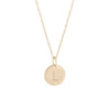 Midi Disc Necklace - 14k Gold Initial Letter - Video cover