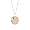 Stars in the Sky - 14k Gold Three Diamond Disc Necklace - Video cover