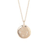 Stars in the Sky - 14k Gold Four Diamond Disc Necklace - Video cover