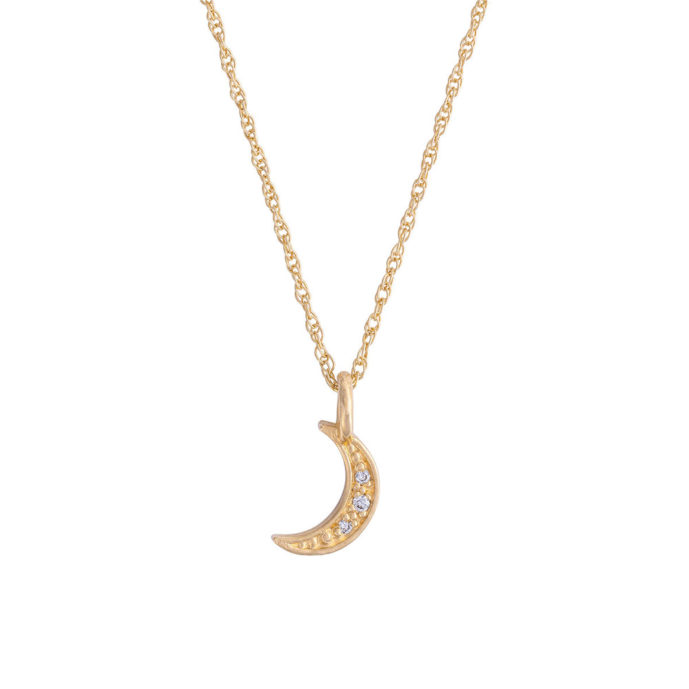 To The Moon & Back - 14k Gold Necklace