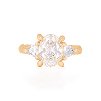 One in a Trillion 2ct Lab-Grown Oval Diamond Engagement Ring - 14k Gold Twig Band
