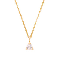 One in a Trillion - 14k Gold Solitaire Lab-Grown Diamond Necklace