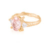 Thumbnail of One in a Trillion 2ct Lab-Grown Oval Pink Diamond Engagement Ring - 14k Gold Twig Band