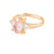 One in a Trillion 2ct Lab-Grown Oval Pink Diamond Engagement Ring - 14k Gold Twig Band