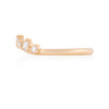 Crown of Light - 14k Gold Polished Band Diamond Ring