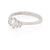 Warrior - 14k White Gold Polished Band Marquise Lab-Grown Diamond Ring