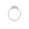 Warrior - 14k White Gold Polished Band Marquise Lab-Grown Diamond Ring