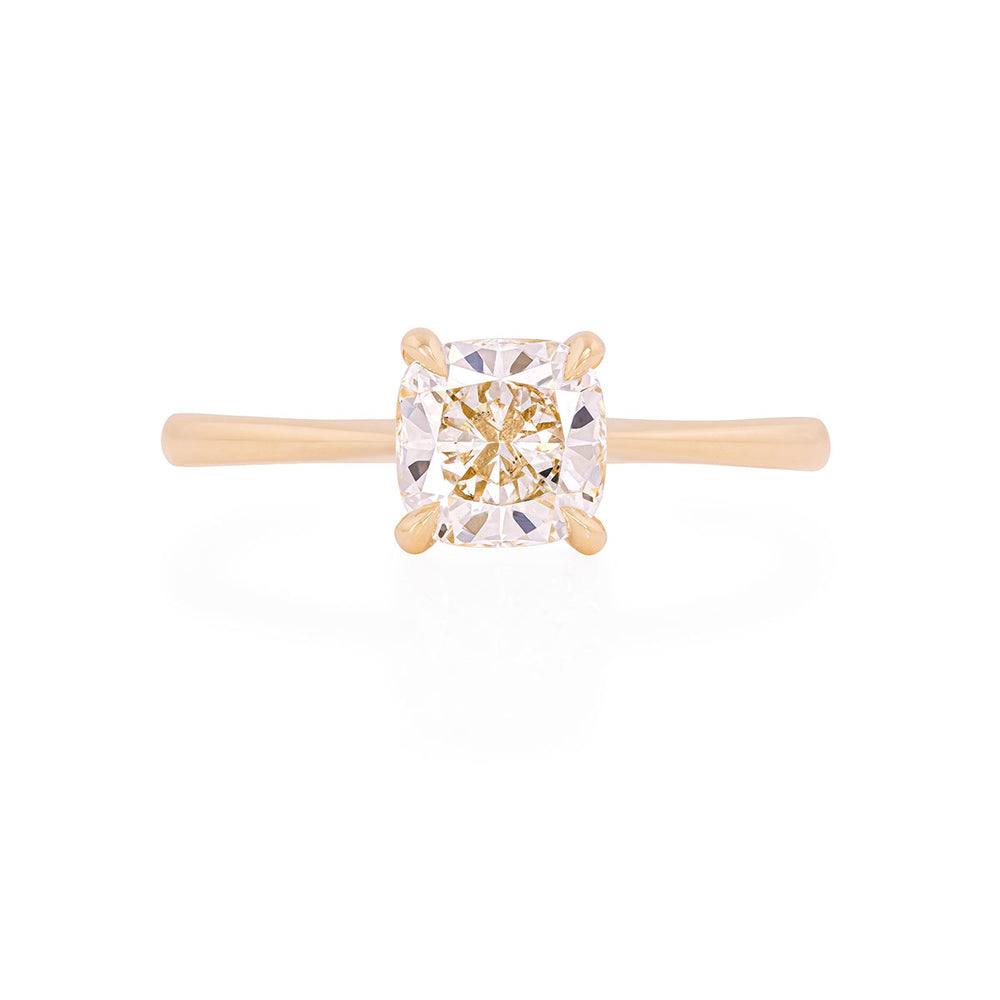 Georgian 1ct Lab-Grown Diamond Solitaire Engagement Ring - 14k Gold Polished Band