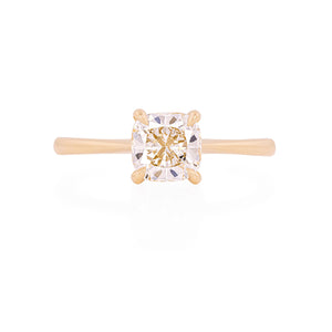 Georgian 1ct Lab-Grown Diamond Solitaire Engagement Ring - 14k Gold Polished Band