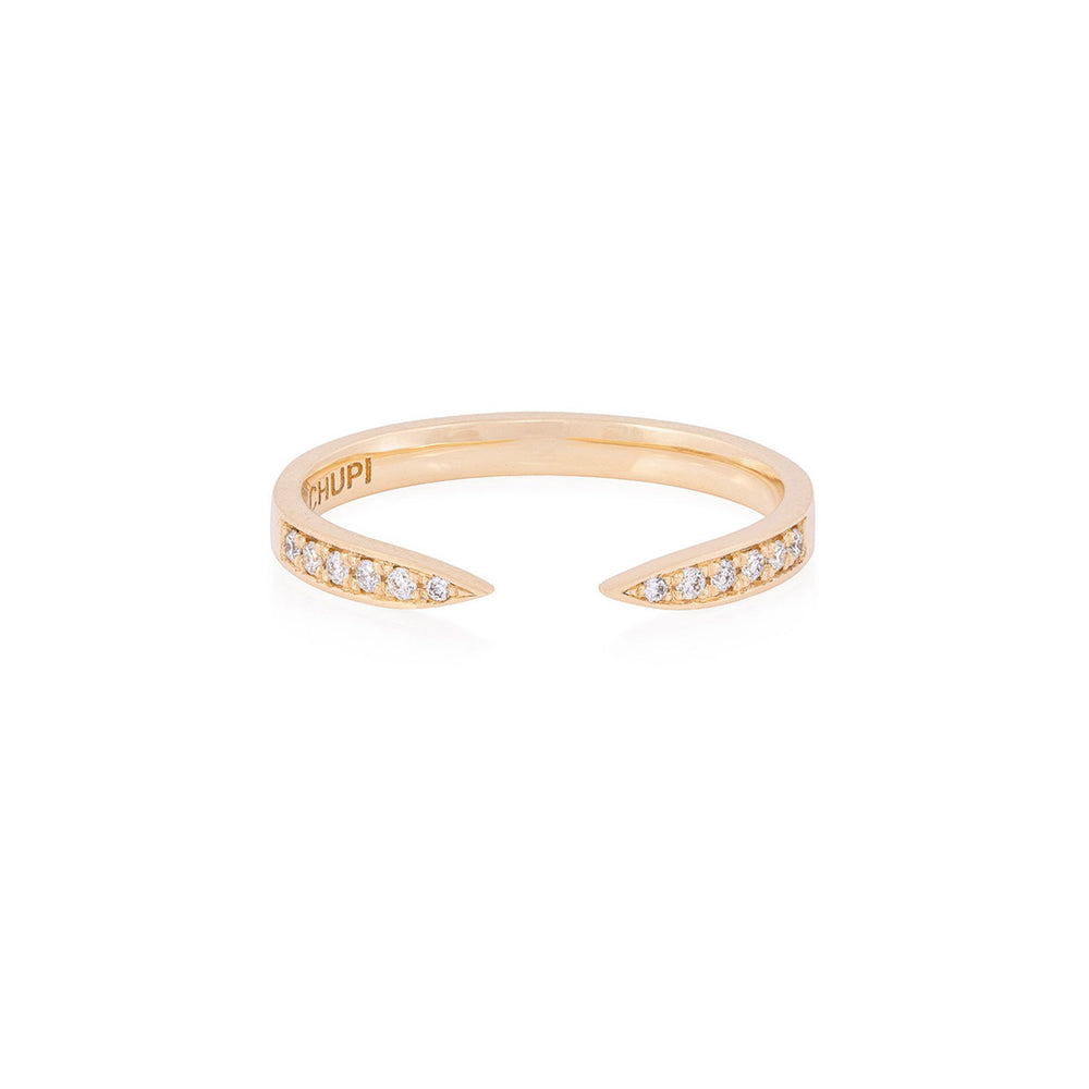 Follow Your Dreams - 14k Polished Gold Open Diamond Ring