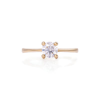 Darling 0.5ct Diamond Engagement Ring - 14k Gold Polished Band