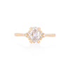 Dewlight 1ct Lab-Grown Diamond Oval Engagement Ring - 14k Gold Polished Band