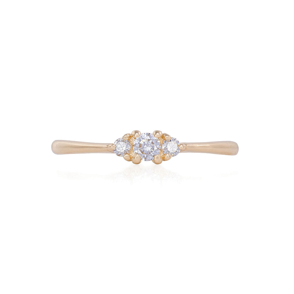 Dreamers Of Dreams - 14k Polished Gold Diamond Ring