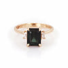 Thumbnail of Hero Ring 1.8ct Green Tourmaline & Diamond Ring - 14k Polished Gold - Video cover