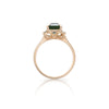 Hero Ring - 14k Polished Gold Green Tourmaline & Diamond Ring