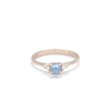 Love is All 0.5ct Blue Sapphire Engagement Ring - 14k Gold Polished Band - Video cover