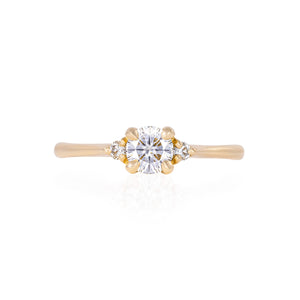 Love is All 0.5ct Diamond Engagement Ring - 14k Gold Polished Band