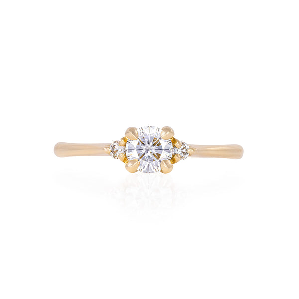 Love is All 0.5ct Diamond Engagement Ring - 14k Gold Polished Band