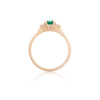 Love is All 0.5ct Emerald Engagement Ring - 14k Gold Polished Band