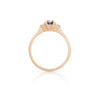 Love is All 0.5ct Grey Diamond Engagement Ring - 14k Gold Polished Band