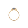 Love is All 0.5ct Blue Sapphire Engagement Ring - 14k Gold Polished Band