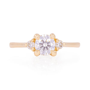 Love is Ours 0.7ct Diamond Engagement Ring - 14k Gold Polished Band