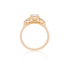 Victorian Lab-Grown Diamond Engagement Ring - 14k Gold Polished Band