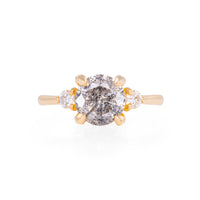 You, Me & Magic 2ct Grey Diamond Engagement Ring - 14k Gold Polished Band
