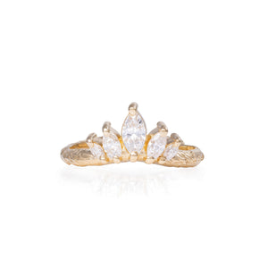 Crown of Hope - 14k Gold Marquise Lab-Grown Diamond Ring