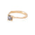 Darling 0.5ct Grey Diamond Engagement Ring - 14k Gold Twig Band