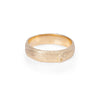 Hawthorn Bark Men's Wedding Ring - 14k Gold (Wide Band)