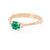 Love is All 0.5ct Emerald Engagement Ring - 14k Gold Twig Band