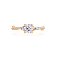 Love is All 0.5ct Diamond Engagement Ring - 14k Gold Twig Band
