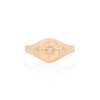North Star - 14k Gold Diamond Original Signet Ring