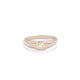 Thumbnail of North Star Lab Grown Diamond Tiny Signet Ring - 14k Gold