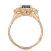 You, Me & Magic 2ct Grey Diamond Engagement Ring - 14k Gold Twig Band